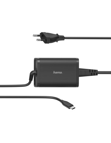 Захранване за лаптоп HAMA универсално 220V, 5-20V/65W, USB-C, Power Delivery