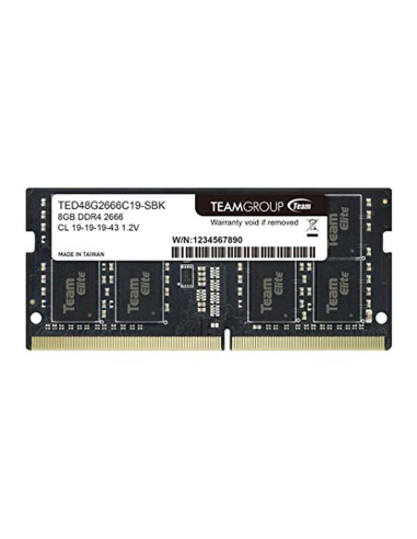 Памет Team Group Elite DDR4 SO-DIMM 8GB 2666MHz CL19-19-19-43 1.2V TED48G2666C19-S01