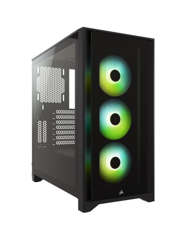 Кутия Corsair iCUE 4000X RGB Mid Tower, Tempered Glass, Черна