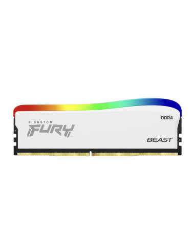 Памет Kingston FURY Beast White RGB 8GB DDR4 3600MHz KF436C17BWA/8