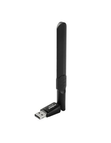 Безжичен адаптер EDIMAX EW-7822UAD, USB, Realtek, 2.4Ghz/5GHz, AC1200, с външна антена