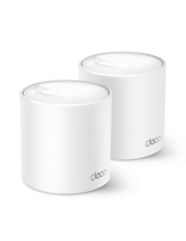 Безжичен рутер TP-Link Deco X60 V3 2-Pack, AX5400, 2.4/5 GHz, 574 - 2402 Mbps, Gigabit