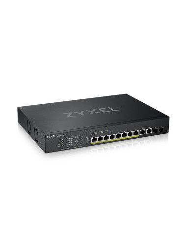 ZyXEL XS1930-12HP, 8-port Multi-Gigabit Smart Managed PoE Switch 375Watt 802.3BT, 2 x 10GbE + 2 x SFP+ Uplink