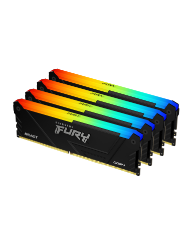 Памет Kingston FURY Beast Black RGB 32GB(4x8GB) DDR4 2666MHz CL16