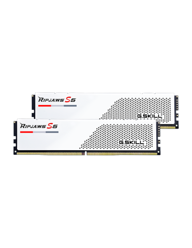 Памет G.SKILL Ripjaws S5 White, 32GB(2x16GB), DDR5, 5200MHz, F5-5200J3636C16GX2-RS5W