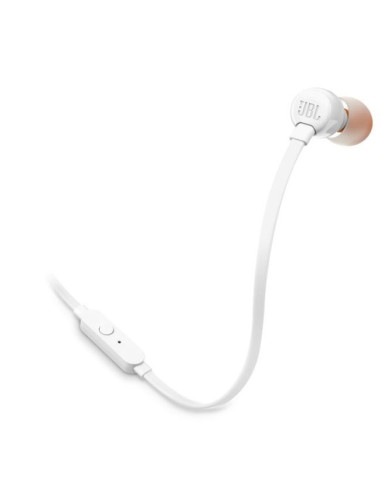 Слушалки с микрофон JBL T110 In ear headphones Бели