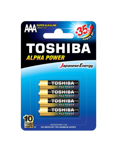 Батерия Toshiba Alpha Power алкална 1.5V LR03/AAA 4 бр.