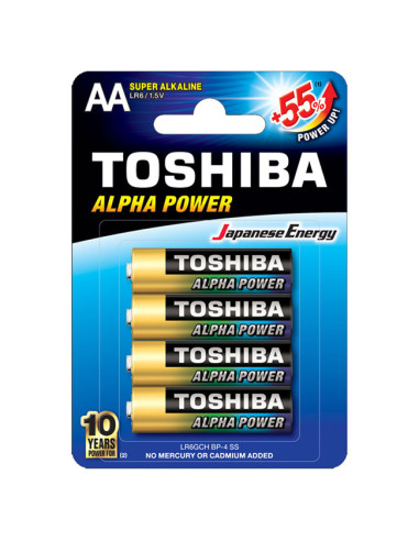 Батерия Toshiba Alpha Power алкална 1.5V LR6/AA 4 бр.