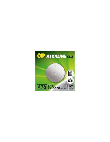 Бутонна алкална батерия GPА76 LR-44 1.55V GP