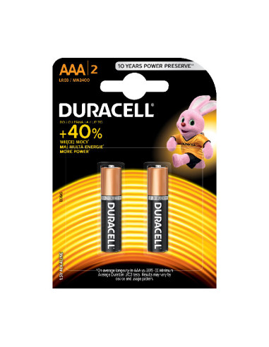 Алкална батерия Duracell Basic 1.5V LR3/AAA 2 бр.