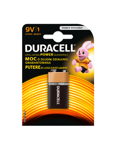 Алкална батерия Duracell Basic 9V 6LF22