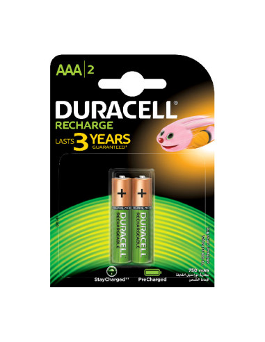 Презареждаща батерия Duracell AAA 750 mAh 2 бр.