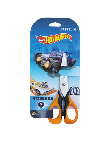 Детска ножица Kite Hot Wheels 13cm гумени дръжки