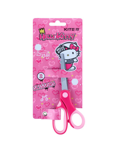 Детска ножица Kite Hello Kitty 15 cm гумирана зона