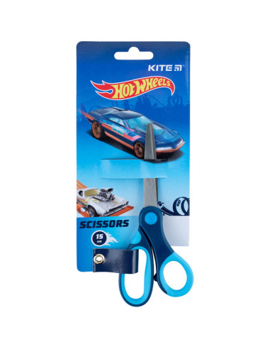 Детскa ножица Kite Hot Wheels 15 cm гумирана зона