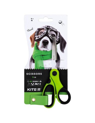 Детска ножица Kite Dogs 15 cm гумирана зона