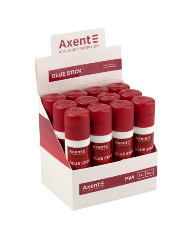 Сухо кръгло лепило стик Axent PVA 25 g