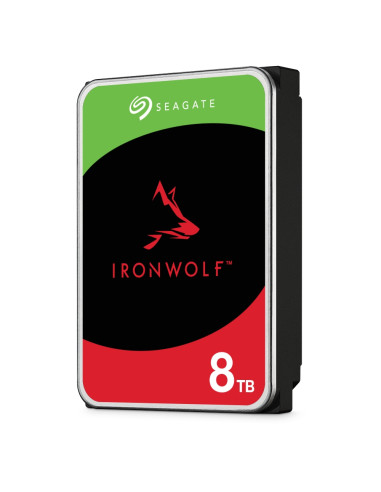 SEAGATE NAS HDD 8TB IronWolf 7200rpm 6Gb/s SATA 256MB cache 89cm 3.5inch 24x7 CMR for NAS and RAID Rackmount systems BLK