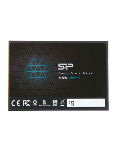 SSD SILICON POWER A55, 2.5", 512 GB, SATA3 3D NAND flash