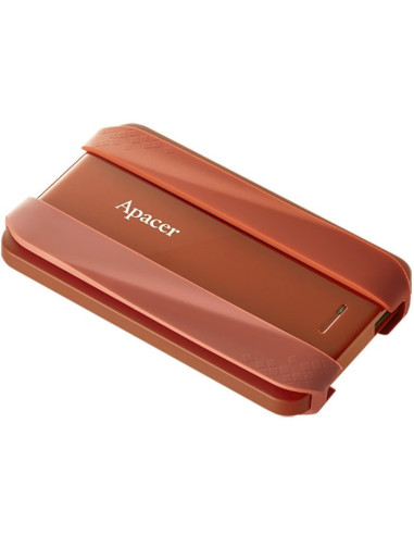 Apacer AC533, 1TB 2.5" SATA HDD USB 3.2 Portable Hard Drive Plastic / Rubber Garnet red