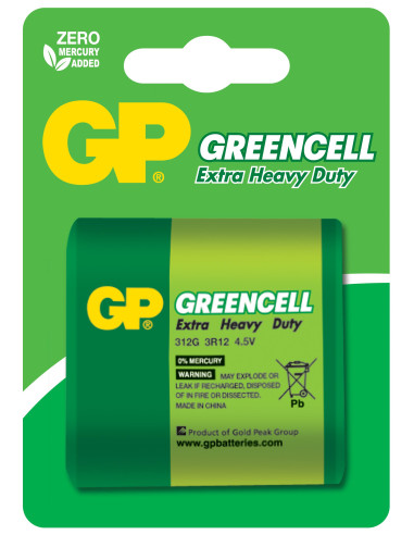 Цинк карбонова батерия GP 3R12 /1 бр. в опаковка/ блистер GREENCELL 4.5V GP