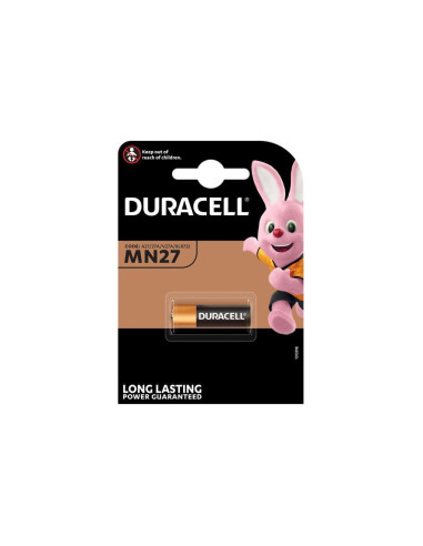 Алкална батерия DURACELL 12 V 1 бр. в опаковка за аларми А27 LR27 MN27