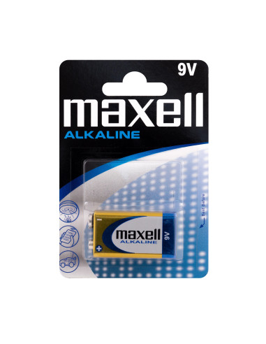 Алкална батерия MAXELL 6LF22 /6LR61/ /9V/ 1 бр., 12 бр/кут.