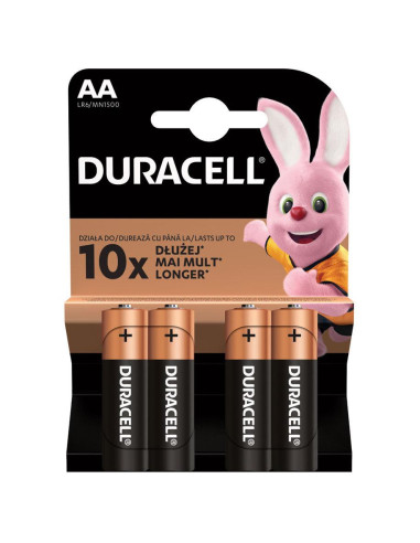 Алкална батерия DURACELL BASIC LR6 /4 бр. в блистер/ 1.5V