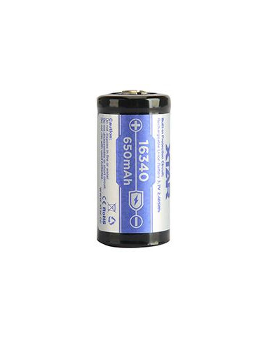 Акумулаторна батерия CR-123, LiIon, 3.7V, 16340, 650mAh, XTAR