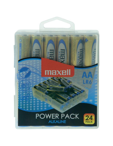 Алкални батерии MAXELL LR6 1,5V AA 24 бр. блистер PVC case