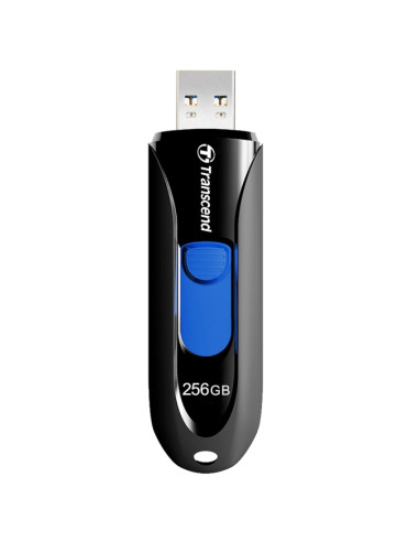 Transcend 256GB, USB3.1, Pen Drive, Capless, Black