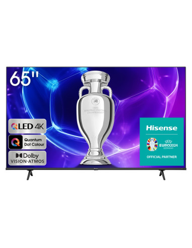 Hisense 65" E7KQ, 4K Ultra HD 3840x2160, QLED, Quantum Dot, HDR 10+, HLG, Dolby Vision, DTS Virtual X, Smart TV, WiFi 5GHz, W