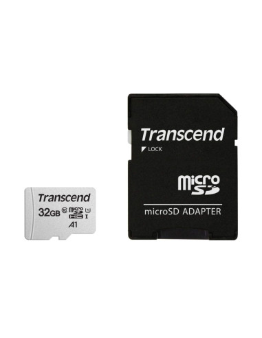 Transcend 32GB microSD w/ adapter UHS-I U1/A1