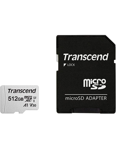 Transcend 512GB microSD w/ adapter UHS-I U3 A1