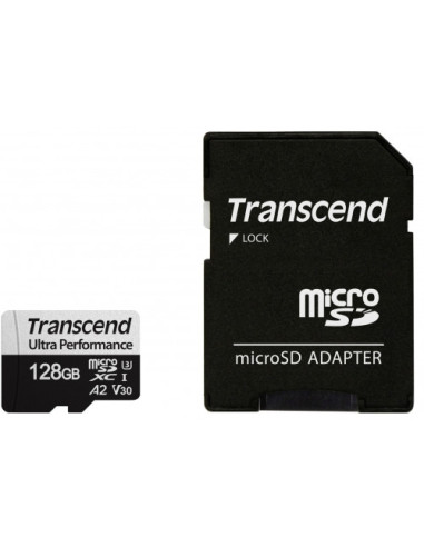 Transcend 128GB micro SD w/ adapter UHS-I U3 A2 Ultra Performance