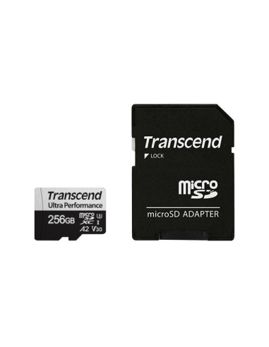 Transcend 256GB micro SD w/ adapter UHS-I U3 A2 Ultra Performance