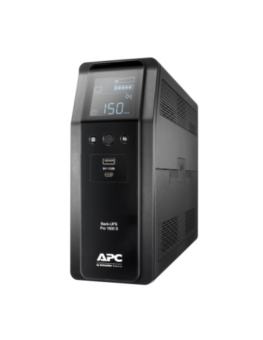 APC Back UPS Pro BR 1600VA Sinewave 8 Outlets AVR LCD interface