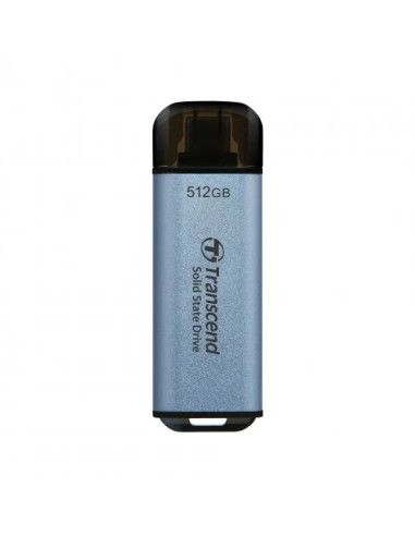 Transcend 512GB, USB External SSD, ESD300C, USB 10Gbps, Type C, Sky Blue