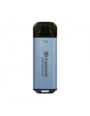 Transcend 1TB, USB External SSD, ESD300C, USB 10Gbps, Type C, Sky Blue