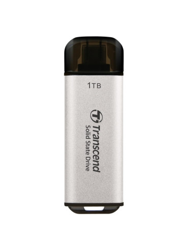 Transcend 1TB, USB External SSD, ESD300S, USB 10Gbps, Type C, Silver