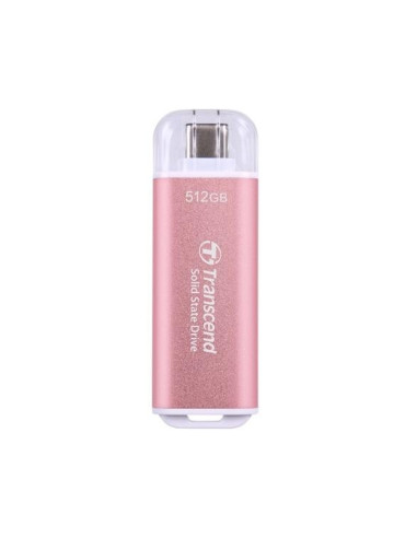 Transcend 512GB, USB External SSD, ESD300P, USB 10Gbps, Type C, Pink