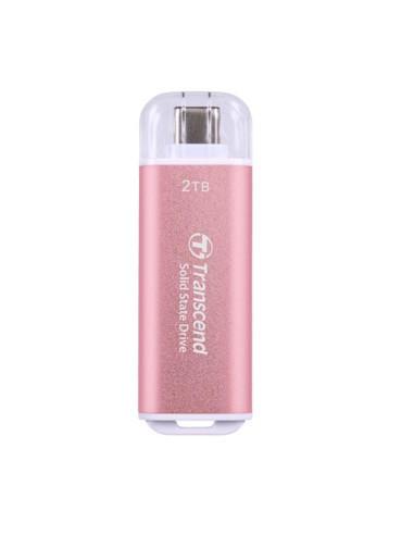 Transcend 2TB, USB External SSD, ESD300P, USB 10Gbps, Type C, Pink