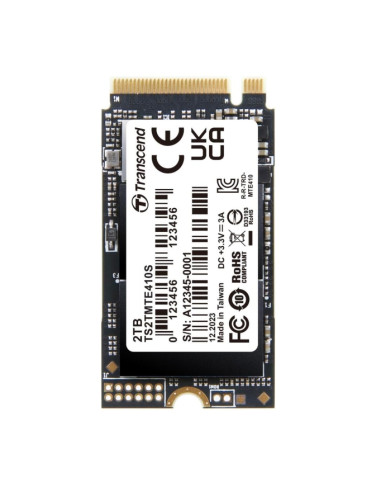 Transcend 2TB, M.2 2242, PCIe Gen4x4, NVMe, 3D TLC, DRAM-less