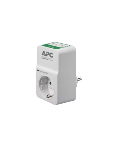 APC Essential SurgeArrest 1 Outlet 230V, 2 Port USB Charger, Germany