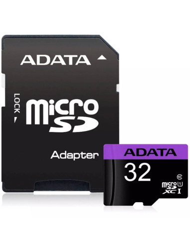 ADATA 32GB MicroSDHC UHS-I CLASS 10 (with adapter)