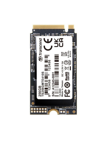 Transcend 256GB, M.2 2242, PCIe Gen4x4, NVMe, 3D TLC, DRAM-less