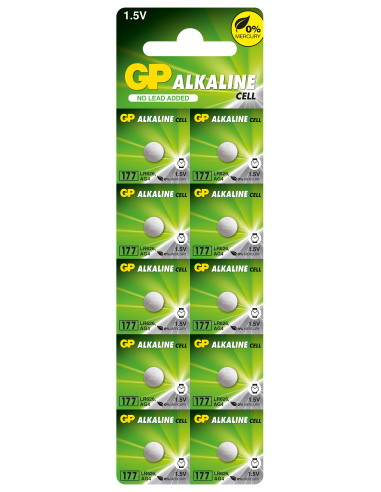 Бутонна алкална батерия GP177 LR-626/ 10 бр./pack цена за 1 бр./ AG4 1.55V GP