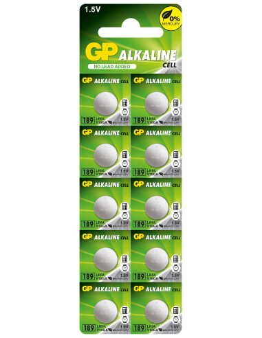 Бутонна алкална батерия GP189 LR-1130/ 10 бр./pack цена за 1 бр./ 1.55V GP