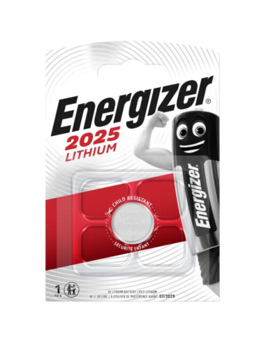 Бутонна батерия литиева ENERGIZER CR2025, 3V, 1 бр. в блистер