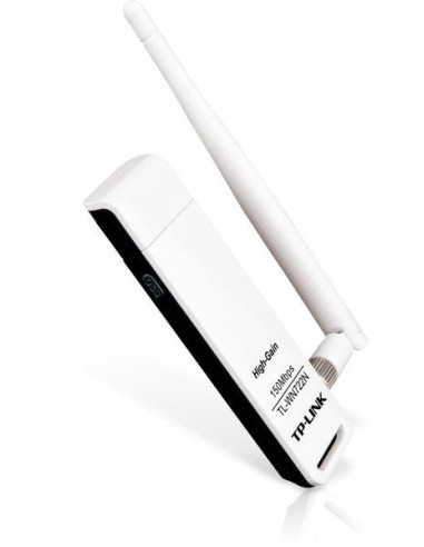 Безжичен адаптер TP LINK TL-WN722N, USB, 2T2R, 2.4Ghz, 802.11n/g/b